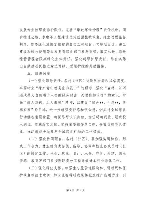 乡镇某年义务植树活动方案.docx