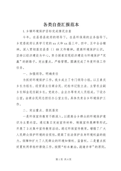 各类自查汇报范本 (2).docx