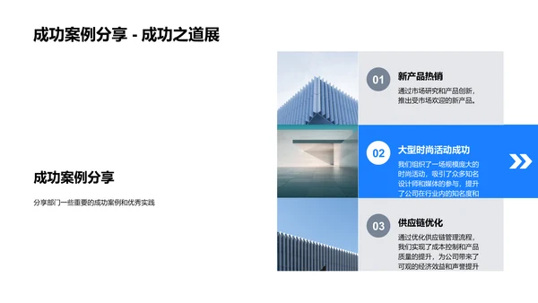 服装部门年度报告PPT模板