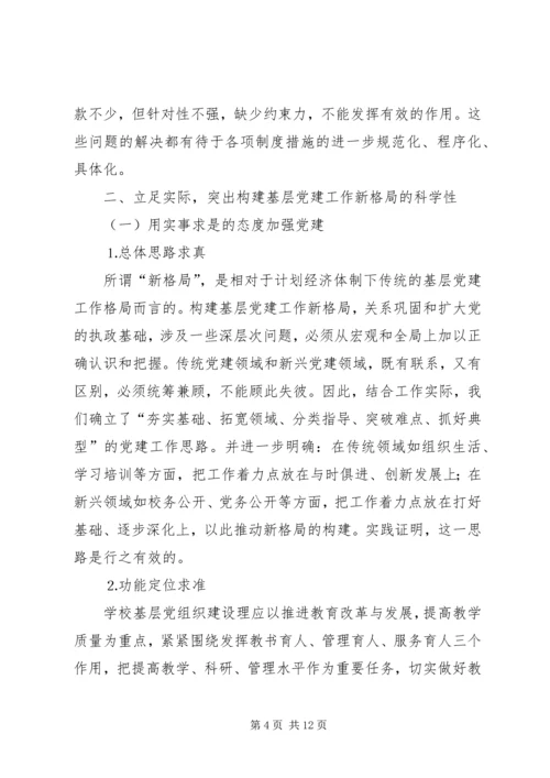 学校）关于加强和改进基层党组织建设的实践与思考 (2).docx