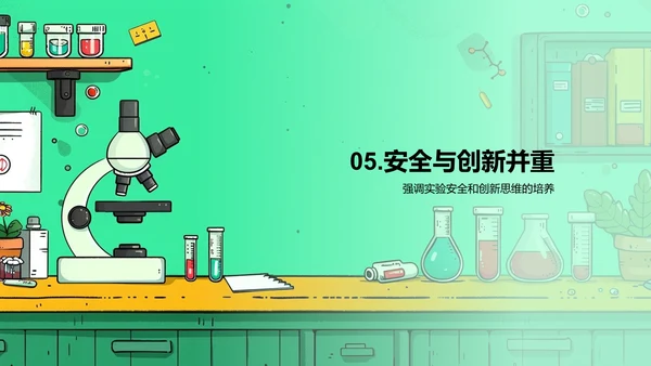 科学实验解析PPT模板