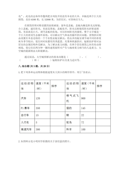 教科版科学三年级下册 期末测试卷【完整版】.docx