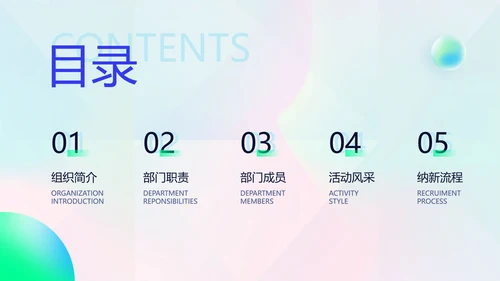 绿色渐变风社团招新PPT套装