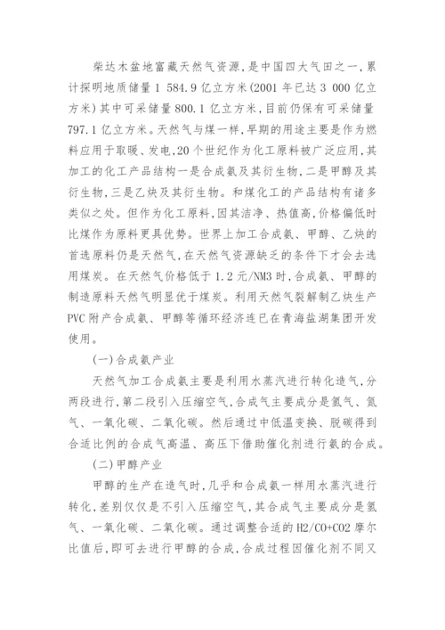 柴达木循环经济的分析论文.docx