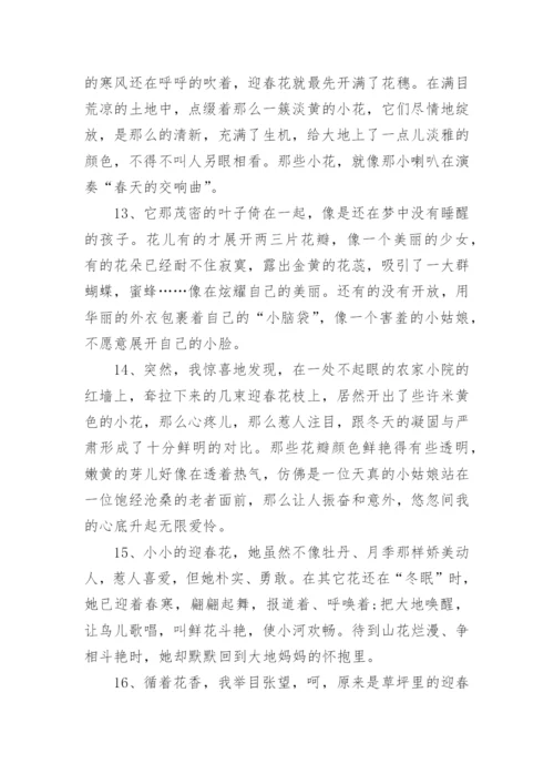描写迎春花的优美句段.docx