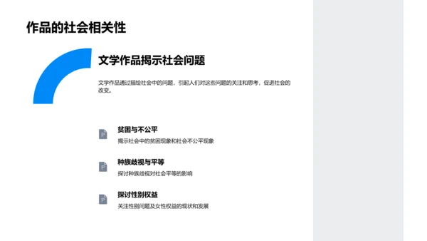 社会实践视角下的文学报告PPT模板
