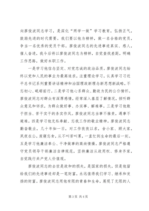 学习廖俊波同志先进事迹心得体会 (11).docx