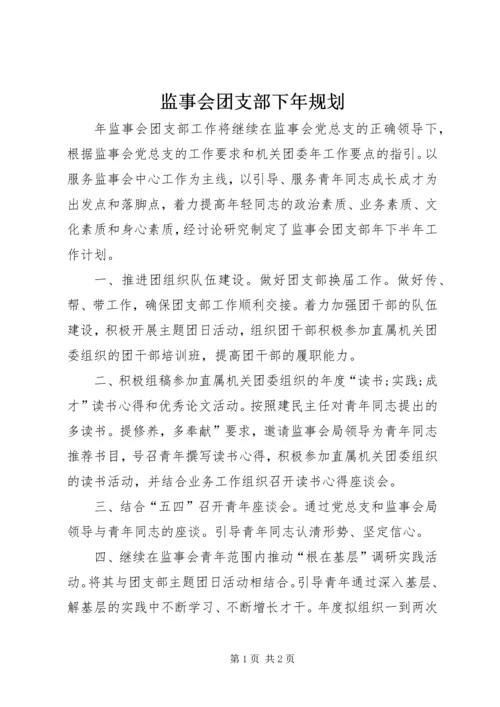 监事会团支部下年规划.docx