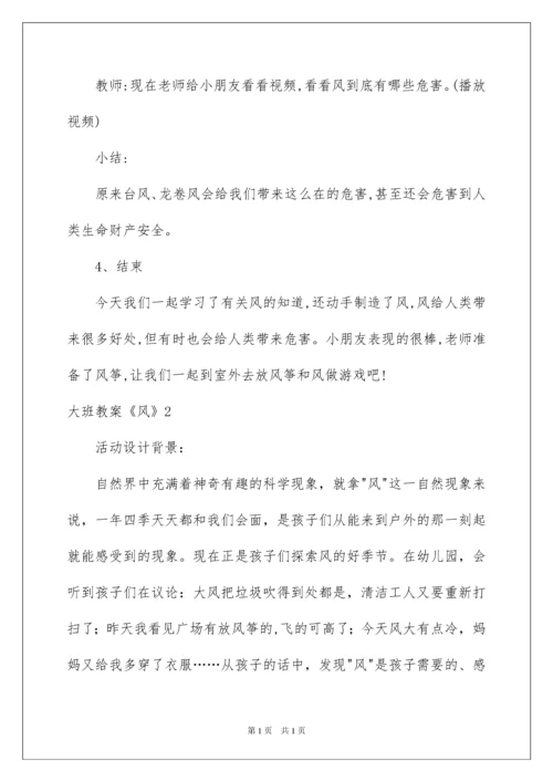 2022大班教案《风》.docx