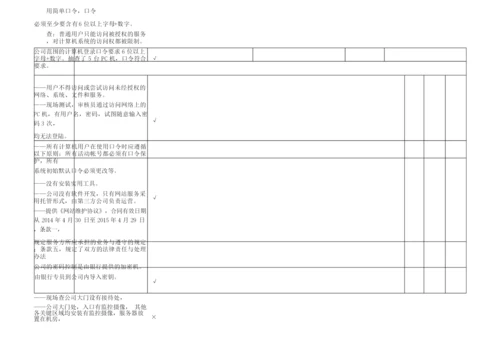 ISO20000-2018信息安全管理体系内部审核检查表.docx