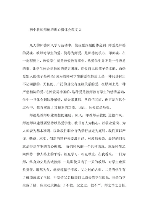 初中教师师德培训心得体会范文.docx