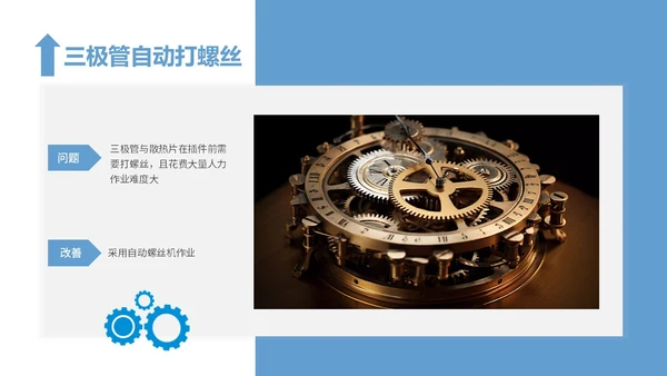 蓝色简约风精益生产工作总结报告PPT模板精益精益生产