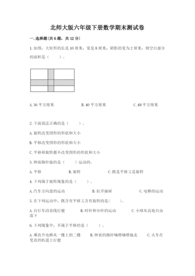 北师大版六年级下册数学期末测试卷精品【能力提升】.docx