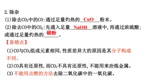 第六单元  碳和碳的氧化物 期末复习课件(共36张PPT)-2023-2024学年九年级化学人教版上