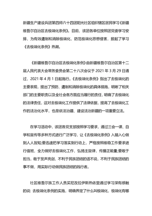 个人新疆维吾尔自治区去极端化条例学习心得体会.docx