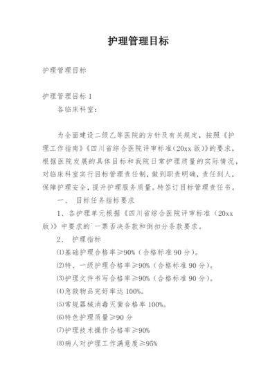 护理管理目标.docx