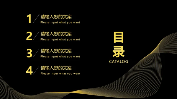 高级黑金工作总结汇报PPT模板
