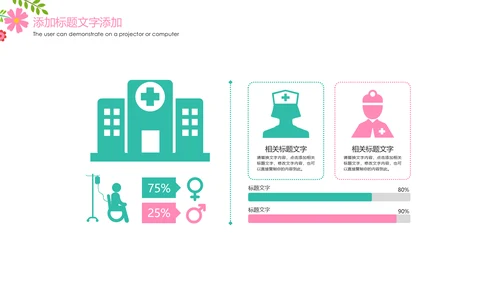 唯美水彩医疗护士报告护士竞聘工作总结PPT模板