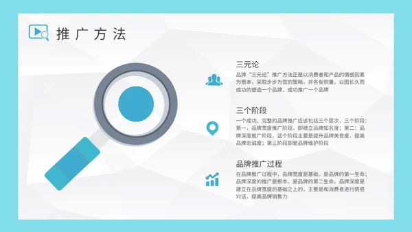 公司营销中心品牌推广策略分析通用PPT模板