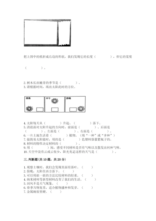 教科版二年级上册科学期末测试卷精品（典型题）.docx
