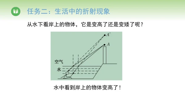 2024-2025学年人教版物理八年级上册4.4光的折射课件（31页ppt）