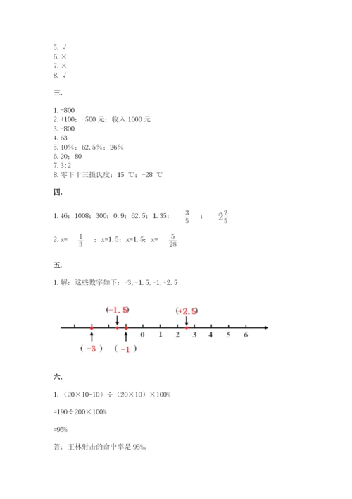 青岛版六年级数学下册期末测试题含答案【培优b卷】.docx