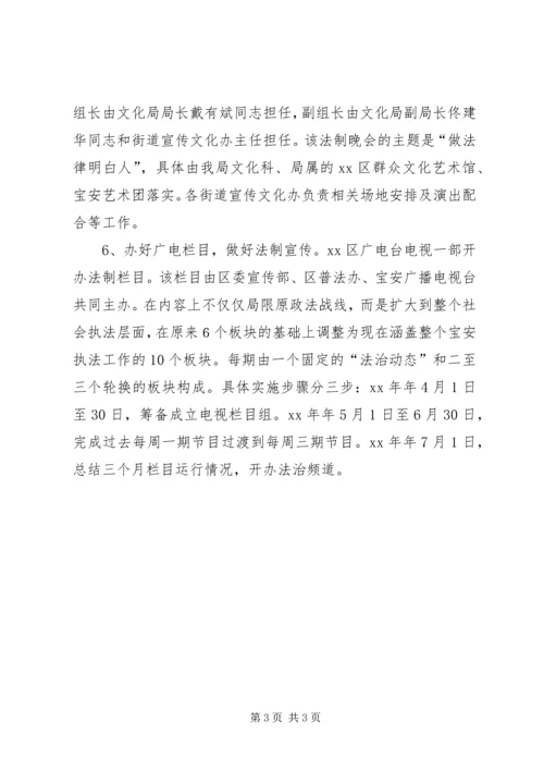 文化局普法工作计划 (2).docx