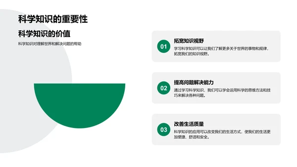 科学知识与应用PPT模板