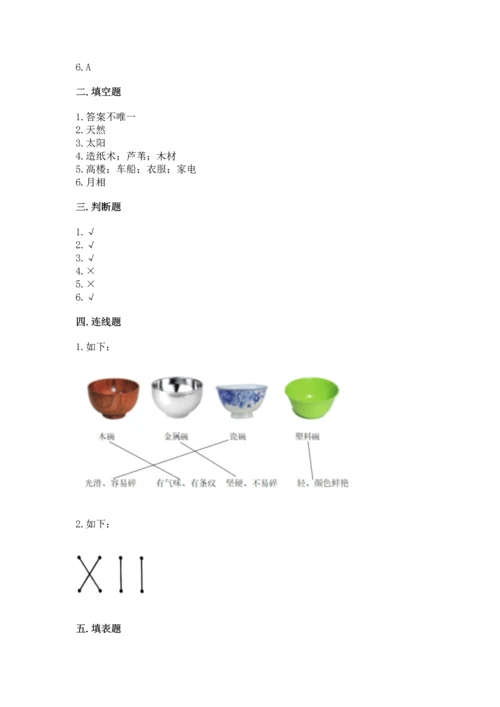 教科版二年级上册科学期末测试卷精品（名师推荐）.docx