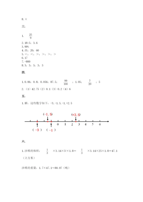 四川省【小升初】2023年小升初数学试卷及参考答案（最新）.docx