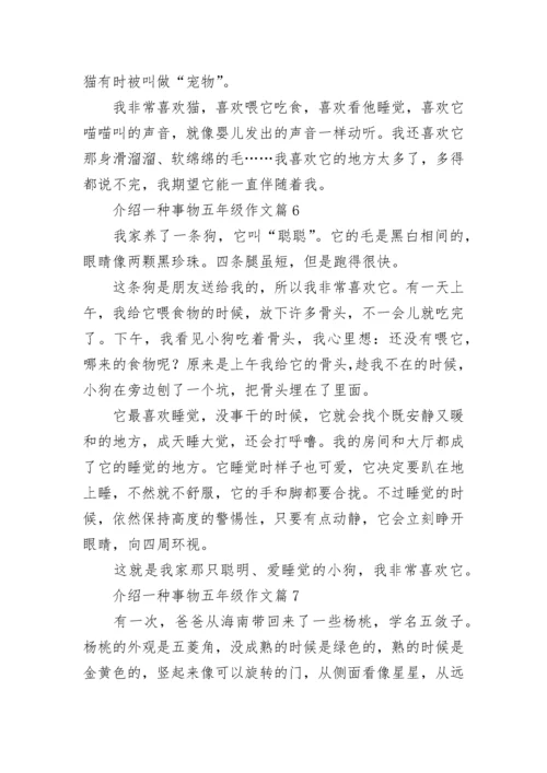 介绍一种事物五年级作文（精选10篇）.docx