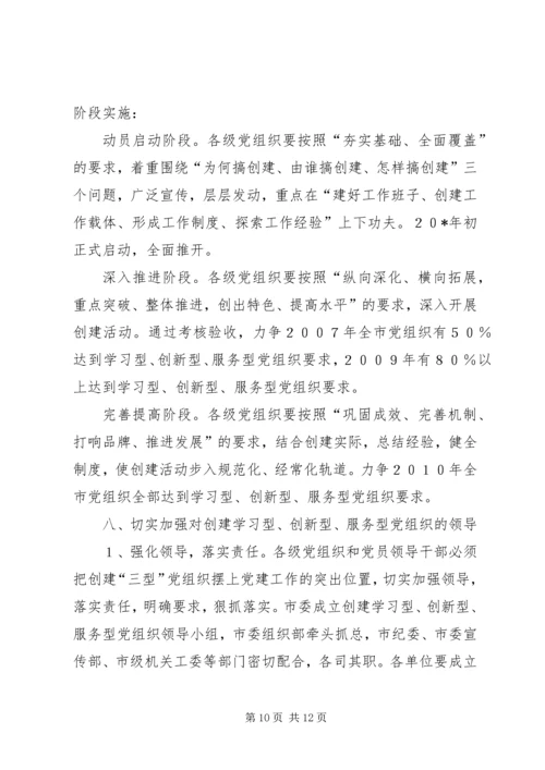 市委党组织的意见.docx