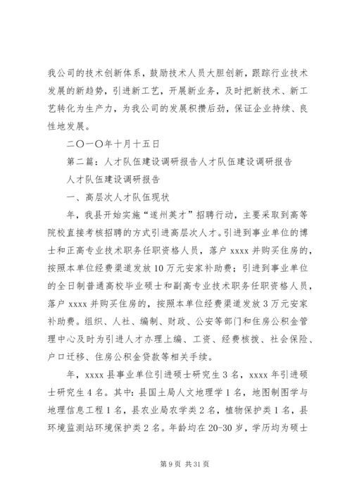 人才队伍建设调研报告.docx