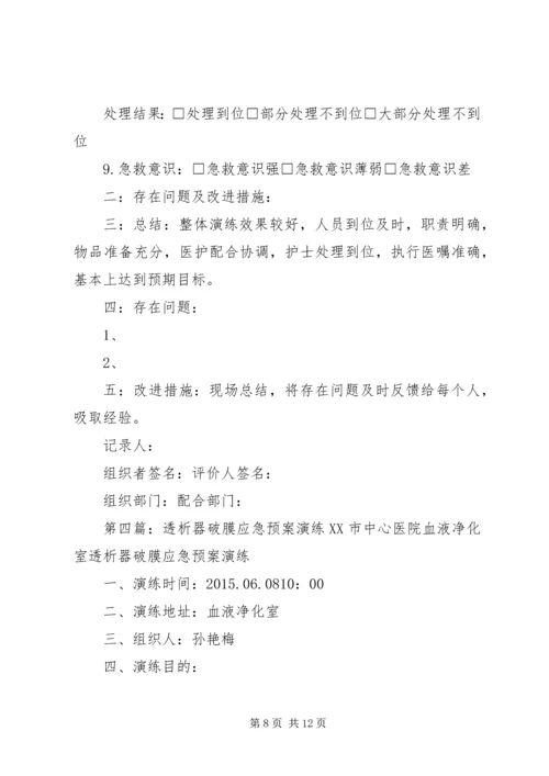 透析中癫痫的应急预案演练记录[推荐五篇].docx