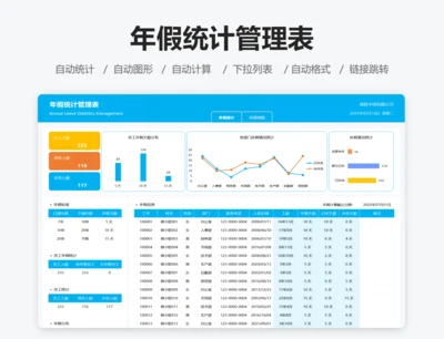 年假统计管理表