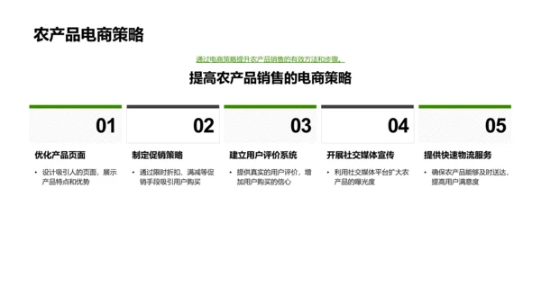 农产品电商销售策略PPT模板