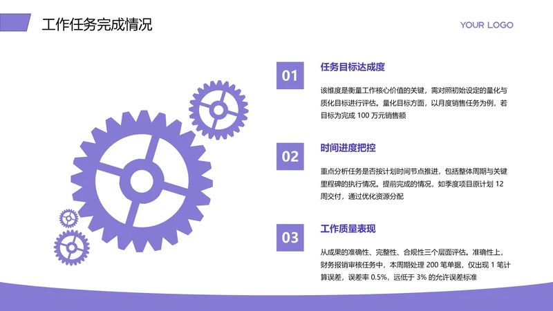商务风含插图PPT列表