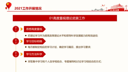 基层党支部党建年终述职党政PPT模板