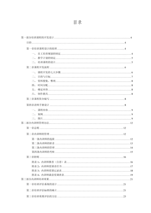 中小型企业(公司集团)内训师管理制度.docx