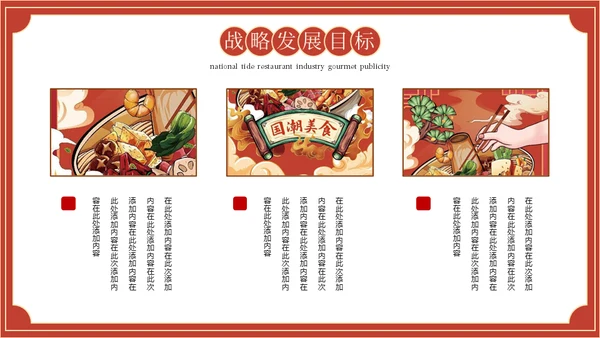 国潮风餐饮美食宣传吃火锅通用PPT模板