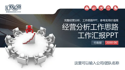 公司开会经营分析工作思路汇报通用PPT模板