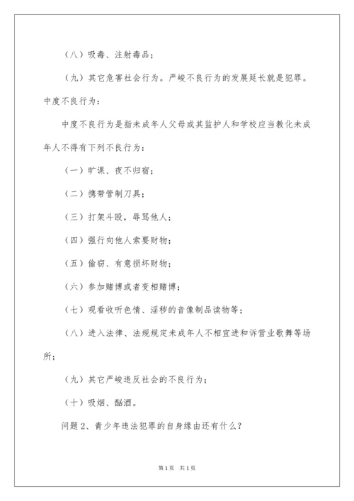 2022学生法制宣传教育教案.docx