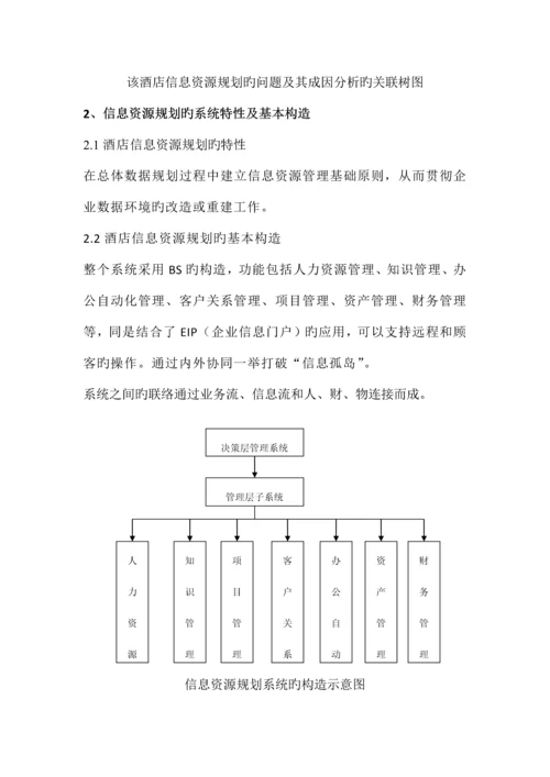 国际大酒店信息资源规划的系统分析.docx