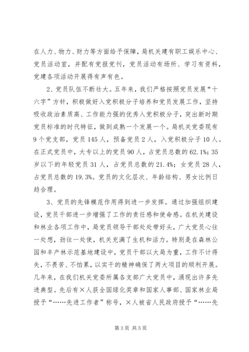 局机关党委工作报告(共5篇).docx