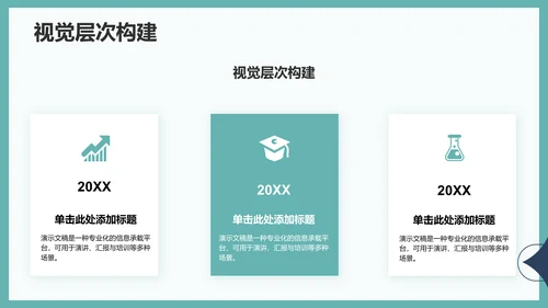 绿色扁平风演讲展示PPT模板