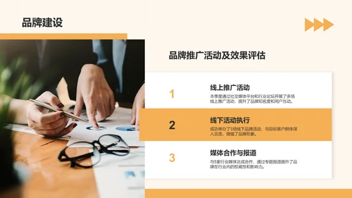 橙色几何风通用行业月度总结汇报PPT模板