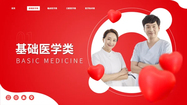 大学医科专业知识分享通用PPT模板