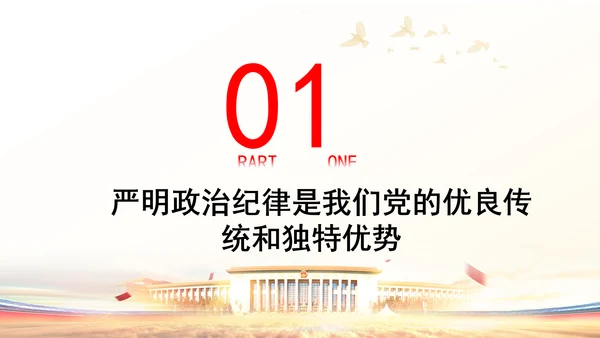 党员干部党课严守政治纪律教育培训PPT