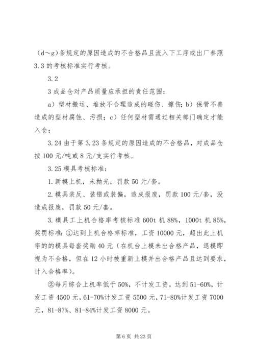 铝厂质量检验程序及考核方案.docx