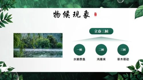 雨水节气通用PPT模板